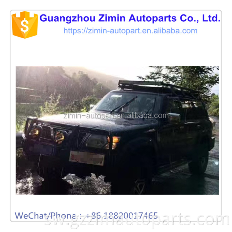 Chuma cha pua chromed mbele kulinda bumper bumper kwa doria y61 mbele bumper